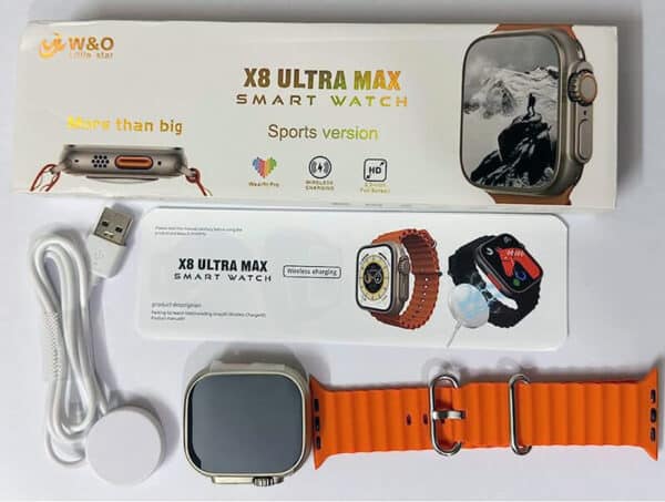 X8 Ultra Smart Watch 49 mm - Ocean Straps - Space Gold Dail - Image 3